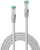 Kabllo rrjeti Lindy Cat.6A S FTP, 1m, 10Gbps, gri
