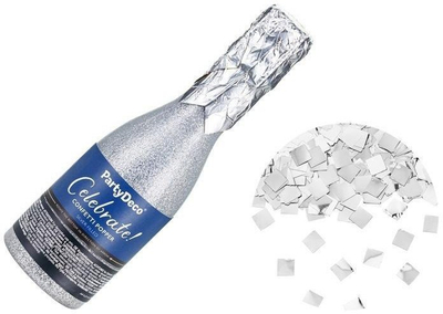 Top Konfeti PartyDeco Champagne, 20.5cm, konfeti argjendi, argjendtë