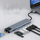 Докинг станица Bounn JH-81, 8 во 1, USB-C, сива