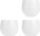 Set saksish me depo uji Ibergarden, 9.5 cm, plastikë PP, të bardha