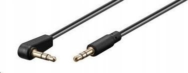 Kabllo AUX PremiumCord 3.5mm Jack M në Jack M, 1m, e zezë