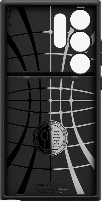 Futrollë telefoni Spigen Slim Armor CS për Samsung Galaxy S24 Ultra, me vend për karta, Abyss Green