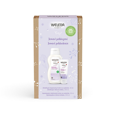 Сет за тело за деца Weleda Gentle Caress, лосион за тело 200 мл + крема за тело 50 мл + пешкир 