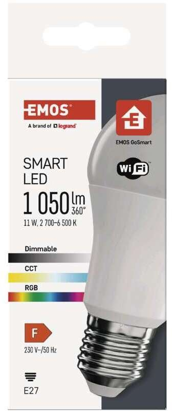 Llambë LED Emos GoSmart ZQW515R, E27, 11 W, RGB