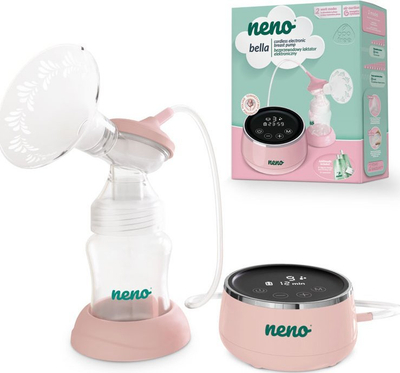 Pompë gjiri elektrike Xblitz Neno Bella, rozë/transparente