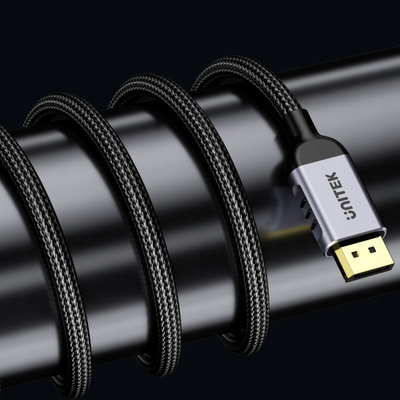 Kabllo DisplayPort UNITEK C1626GY01, 2m, DisplayPort 2.1, e zezë