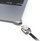 Adapter sigurie Compulocks Ledge për MacBook Air 13\" M2 M3, me kyç me çelës, ngjyrë argjendtë