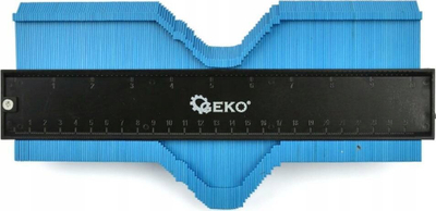 Мерка за контури 25cm, пластика, метричка и инч скала, повеќебоен