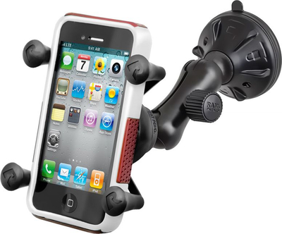 Mbajtëse telefoni RAM Mount X-Grip me kupë vakumi Twist Lock, universale, ngjyrë e zezë