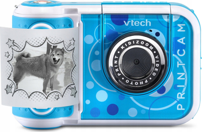 Aparat fotografik për fëmijë VTech Kidizoom Print Cam, printim instant bardh e zi, video, blu