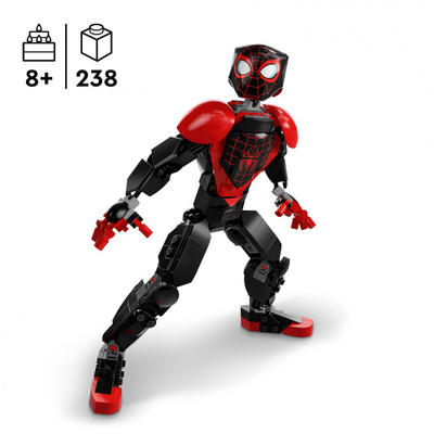 Set Lego Marvel Miles Morales 76225, 238 pjesë, 23cm, i zi e kuq
