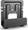 Mbajtëse metalike InLine për media player, 32-46 mm, e zezë