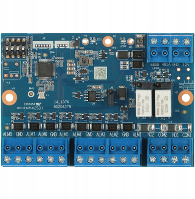 Modul zgjerues alarmi Dahua DHI-ARM808-RS, 8 zona hyrje, 2 dalje alarmi, blu