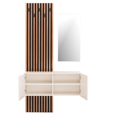 Set Paradhomë me pasqyrë Myles 100x37x200Hcm (HM18080.01), bardhë