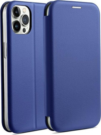 Këllëf libri Beline Magnetic për iPhone 15 Pro 6.1", me xhep kartash, blu
