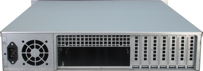 Kasi serveri rack Inter-Tech 2U-2129N, 2U, për disqe 3.5", e zezë argjendtë