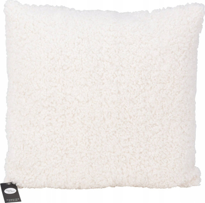 Jastëk dekorativ TEDDY Boucle, 45 x 45 cm, poliester, i bardhë