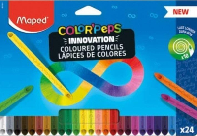 Lapsa ngjyrues Maped ColourPeps Infinity, set 24 copë, pa mprehëse, shumëngjyrëshe