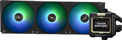 Ftohës uji Thermalright Frozen Warframe ARGB, 360mm, ekran IPS LCD, i zi