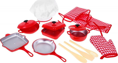 Set lodrash kuzhine Large Kitchen Set, përparëse dhe dorezë furre, aksesorë gatimi, shumëngjyrëshe
