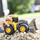 Lodër ekskavator Dickie Toys Volvo Wheel Loader, 23cm, dritë dhe zë, shumëngjyrëshe