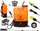 Spërkatëse shpine Demon, 16L, me bateri 12V, portokalli