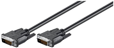 Kabllo DVI Wentronic Goobay 93295, DVI D Dual Link, 50 cm, e zezë