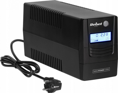UPS Rebel Nanopower Plus 850, 480W, ekran LCD, i zi