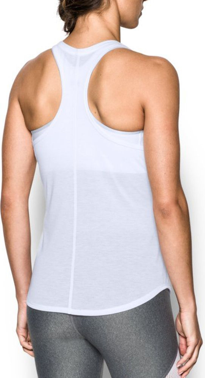 Maicë për femra Under Armour Threadborne Run Mesh, XS, e bardhë