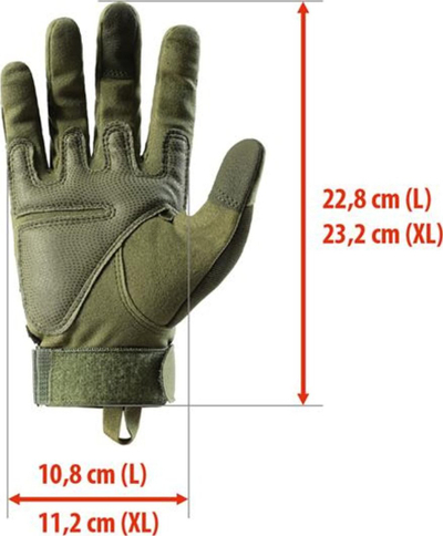 Тактички ракавици NILS CAMP NC1798, за екран на допир, големина L XL, црни