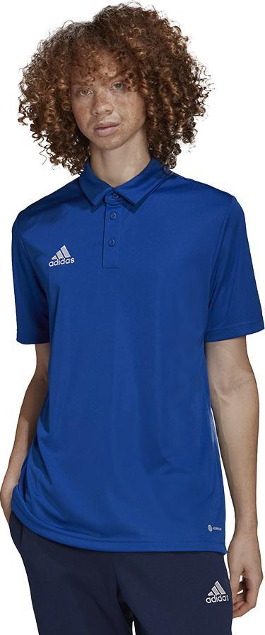 Bluzë polo Adidas Entrada 22 M HG6285, Aeroready, 100% poliester, blu