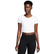 Спортска блуза Nike One Dri-FIT за жени, со кратки ракави, бела