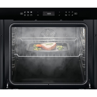 Furrë inkaso Whirlpool W6 OS4 4S2 P BL, elektrike me avull, 73L, e zezë