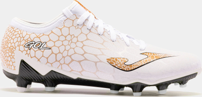 Këpucë futbolli Joma Gol 2402 FG, numri 42, të bardha me ari
