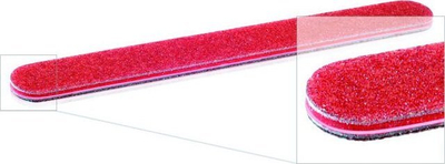 Lime profesionale thonjsh Teflon, granulim 80/80, e drejtë, e kuqe