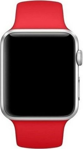 Rrip ore Mercury Silicone për Apple Watch 38/40/41 mm, silikon, i kuq