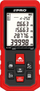 Matës lazer distance PRO DL-60X, 60 m, ekran LCD, i kuq