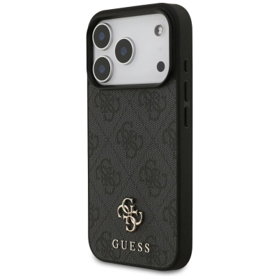 Mbulesë telefoni Guess 4G Small Classic MagSafe për iPhone 17 Pro, magnetike, e zezë