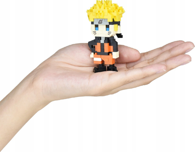 Figurë për ndërtim Nanoblock Naruto Shippuden Naruto Uzumaki NBCC 134, 180 copa, portokalli