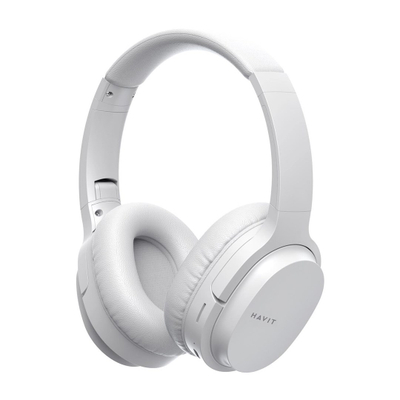 Kufje pa tela Havit I62, Bluetooth 5.1, 8 orë bateri, të bardha