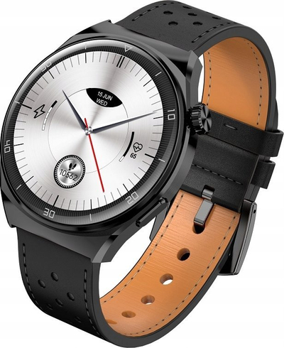 Smartwatch Garett për burra, ndjekje aktiviteti, me rrip të zi