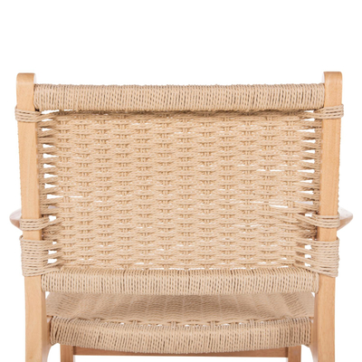 Kolltuk IGNACIO, dru rubberwood, ulëse litar, 61×56×83 cm (HM9331.01)