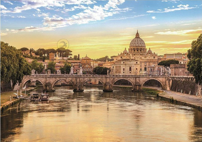 Puzzle Clementoni “Rome”, 1500 copa, motiv qyteti, shumëngjyrësh