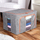 Qese organizuese Vilde Storage Bag, 66L, me zinxhir, gri melange