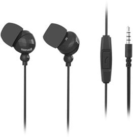 Слушалки Plugz Black, со кабел, црни