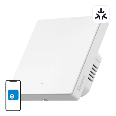 Çelës inteligjent muri Sonoff SwitchMan M5 Matter, 1 kanal, WiFi, i bardhë