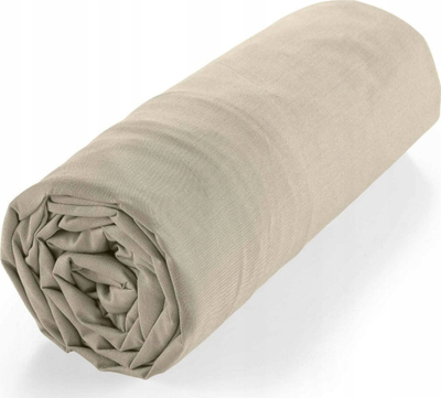 Çarçaf me llastik Biolina Cotton Fitted Sheet, 160x200 cm, 100% pambuk organik, bezhë