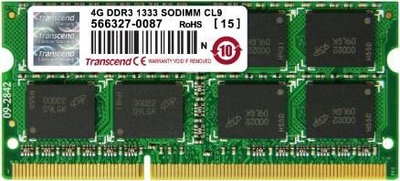 Ram për laptop Transcend DDR3, 4GB, 1333MHz, SODIMM