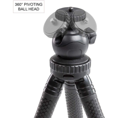 Tripod fleksibël me kokë topi