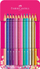 Lapsa me ngjyra Faber-Castell Sparkle, set 12 copë, paketim metalik, shumëngjyrëshe